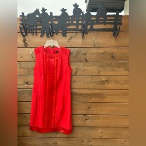 258.Nanette Lepore Women’s Red Sleeveless Dress